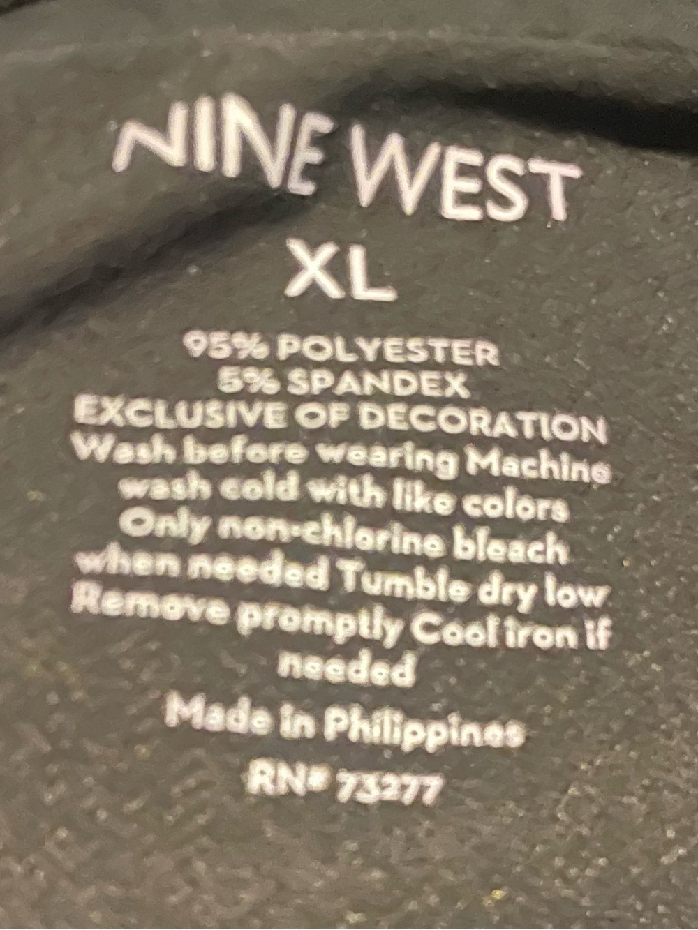 Nine West Black Wrap Dress with Tie Waist - Picture 3 of 3